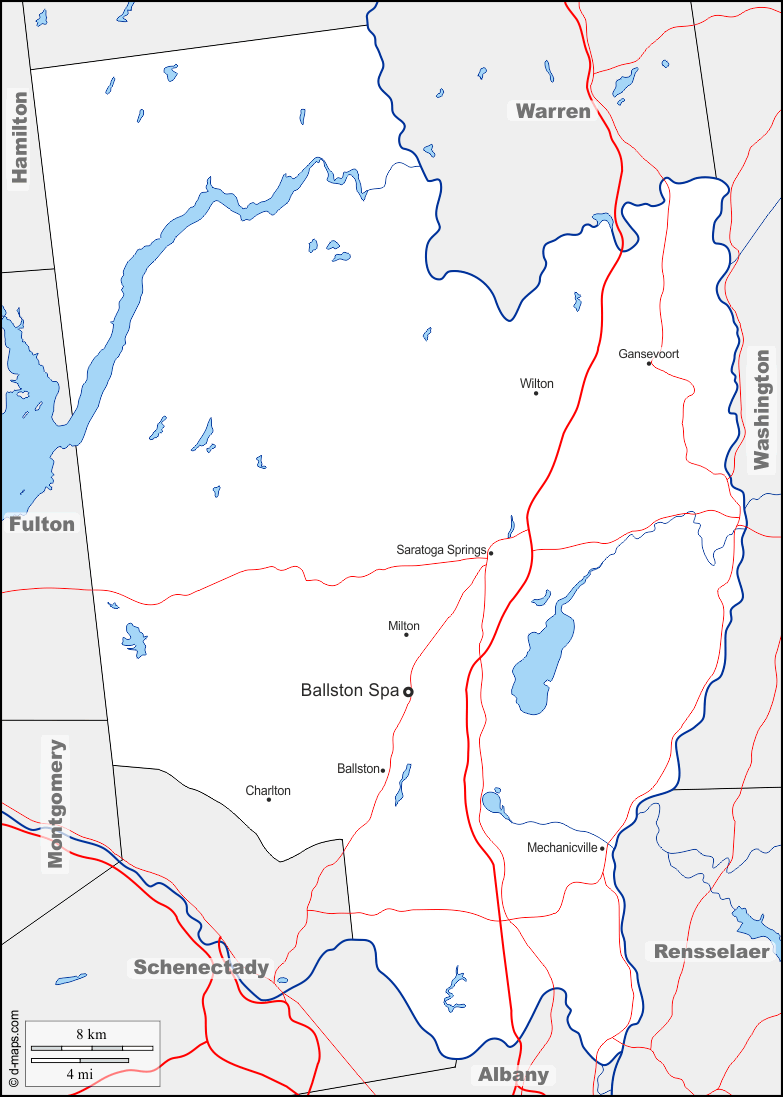 Saratoga Map